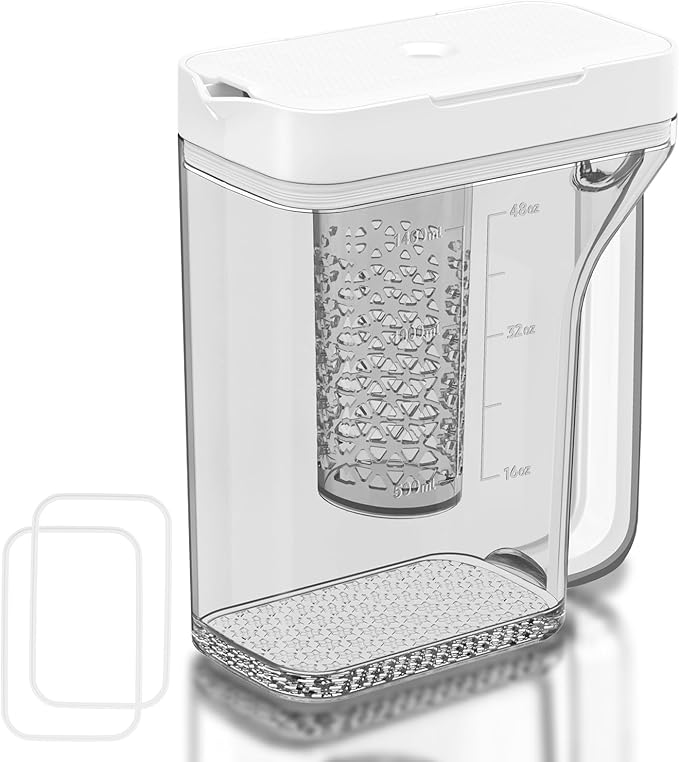 Upgraded DA97-17395B Refrigerator Water Pitcher Compatible with Samsung Water Pitcher for Fridge Door Replacement Leak-Proof Samsung Fridge Reservoir RF28R7351SR RF28R7351SG RF28R6301SR RF22R7351SR