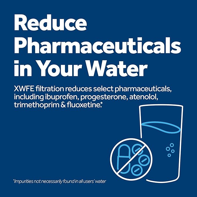 GE XWFE Refrigerator Water Filter | Reduces Lead & 50+ Impurities | Replace Every 6 Months | Pack of 4