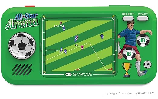 My Arcade All Star Arena Pocket Player- Sports Game Console with 307 Retro Games, Basketball, Soccer, Baseball