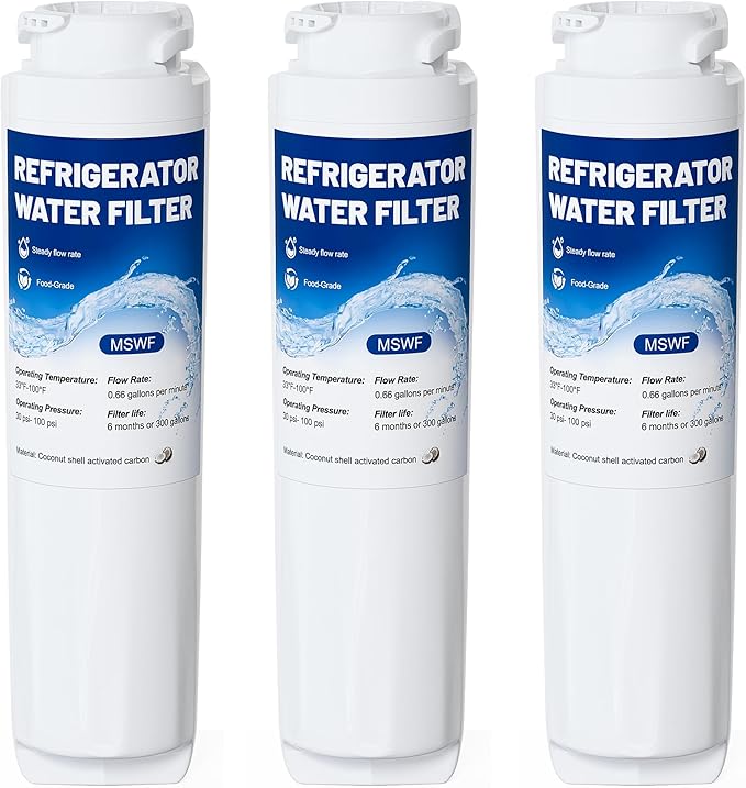 MSWF Water Filter Replacement Compatible with GE MSWF 101820A,101821B, RWF1500A,MSWFDS,Pack of 3,By YPMQY