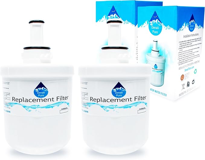 2-Pack Replacement for Samsung RF268ACRS Refrigerator Water Filter - Compatible with Samsung DA29-00003G, Samsung DA29-00003B, Samsung DA29-00003A Fridge Water Filter Cartridge