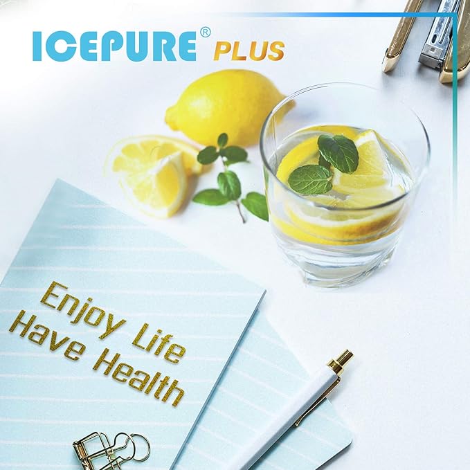 ICEPURE PLUS NSF/ANSI 53& NSF/ANSI 42 DA29-00003G Replacement for Samsung DA29-00003B DA29-00003A, Aqua-Pure Plus DA29-00003D DA29-00003F DA97-06317A, HAFCU1, WF289, WSS-1, Refrigerator Filter, 2PACK