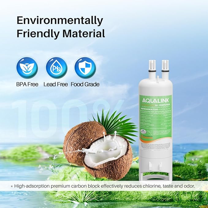 AQUALINK EDR1RXD1 Replacement for Everydrop® Filter 1, Kenmore® 46-9081, 46-9930, EDR1RXD1, EDR1RXD1B, P8RFWB2L, P4RFWB, RWF6700A 3PACK