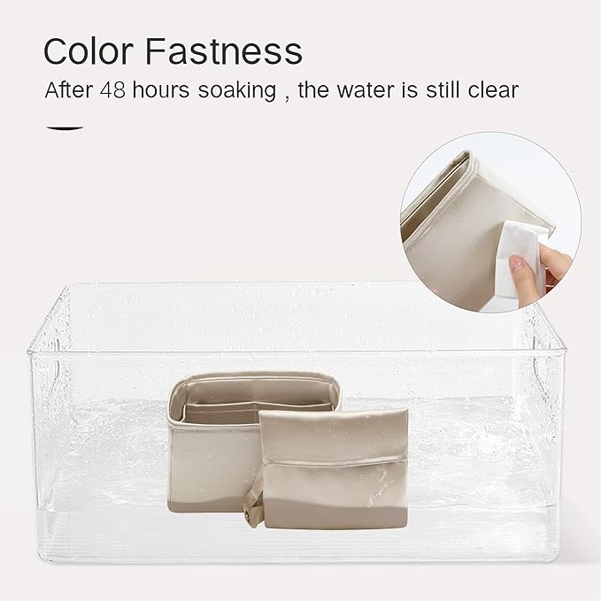 Silky Bag Insert Fit for Hermes Lindy 19/26, Silky Purse Organizer, Lightweight and Silk Touch (Fits Mini Lindy 19, Champagne/Etoupe Grey)