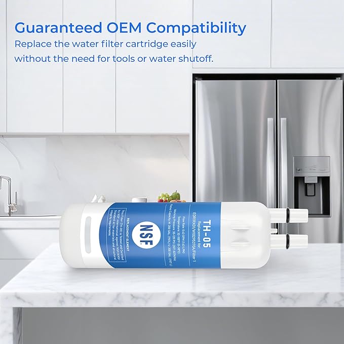TEEHAY EDR1RXD1 Water Filter 1 Replacement, Compatible with Whirlpool WRS315SDHZ, WRS571CIHZ, WRS555SIHZ, WRS325SDHZ, WRF560SEHZ, WRS588FIHZ, WRS571CIDM, WSF26C3EXF, WRF560SEHW, WRF560SEHV, 3 Pack