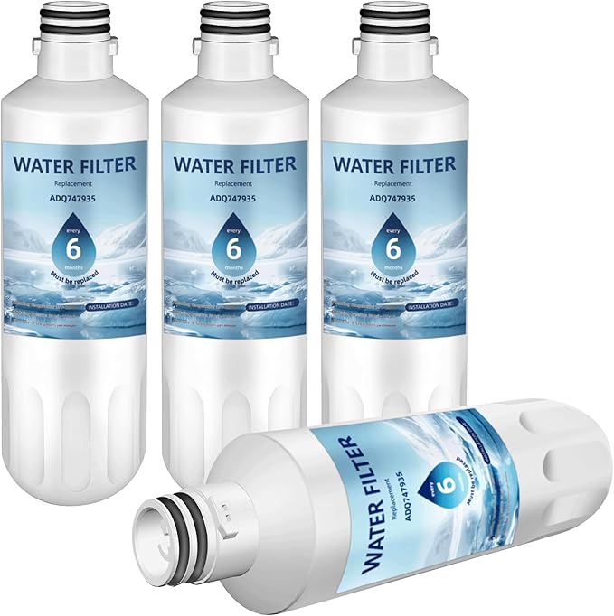 LRFS28XBD LRFCS29D6 LRFDC2406S LRMVS2806D LRFDC2406D LRMDC2306D LRFXC2416D LRMDS3006D LRFDS3016D Water Filter Replacement for LG LT1000P,ADQ747935 ADQ74793504 Filter,4 Pack