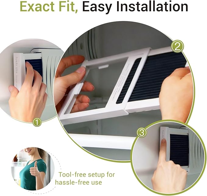 6 Pack Upgrade Refrigerator Air Filter Replacement Compatible with Frigi-daire PAULTRA Pure Air Ultra and Elec-trolux EAFCBF Fridge Fit for 242061001 242047801 242047804 241754001