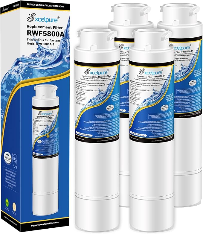 EPTWFU01 Water Filter Replacement, Compatible with Frigidaire EPTWFU01 EWF02 Pure Source Ultra II, PureSource Ultra 2, RWF5800A, SCWFTCTO, GP006, EPTWFUO1, MR022, JO22, BO022, TH-01, DE022, 1007 4PACK