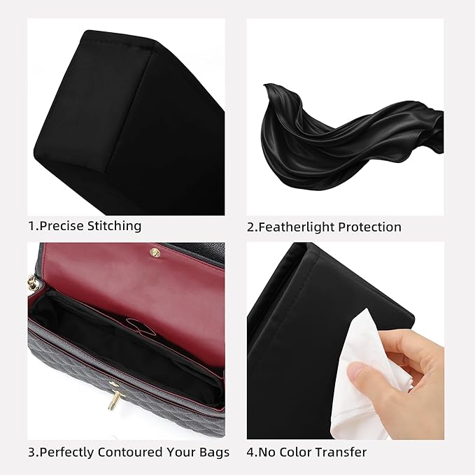 DGAZ Custom Purse Organizer insert For Lady-Dior Micro/Mini/S/M/L bags，Silky Smooth Bag Organizer，Luxury Handbag & Tote Shaper（Custom）