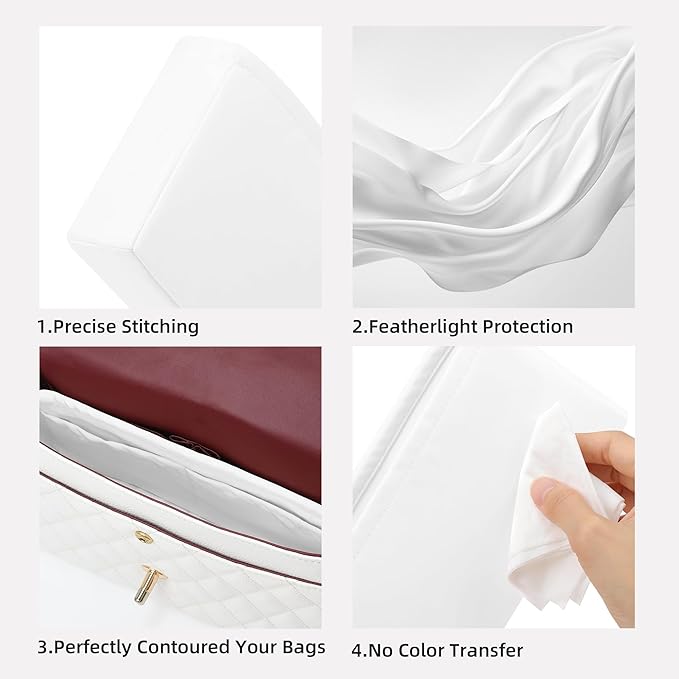 DGAZ Purse Organizer Insert，Silk Bag Organizer，Luxury Handbag & Tote Shaper Fits Chanel CF Bags