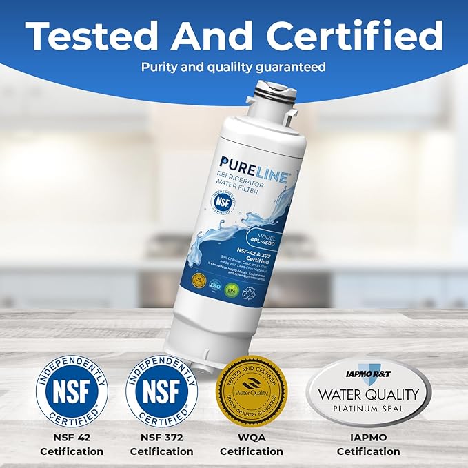 Pureline DA97-17376B Samsung Water filter Replacement, HAF-QIN/EXP Refrigerator Water Filter Replacement. (3 Pack)