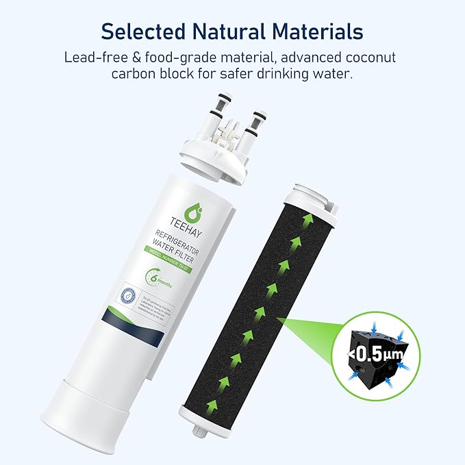 TEEHAY PWF-1 FPPWFU01 Water Filter & PureAir Ultra II PAULTRA2 Air Filter Combo, Compatible with Frigidaire FRIGCOMBO13, FRSS2623AD, FRSS2623AS, FRSS2623AW, FRSS2633AS, 3 Combo