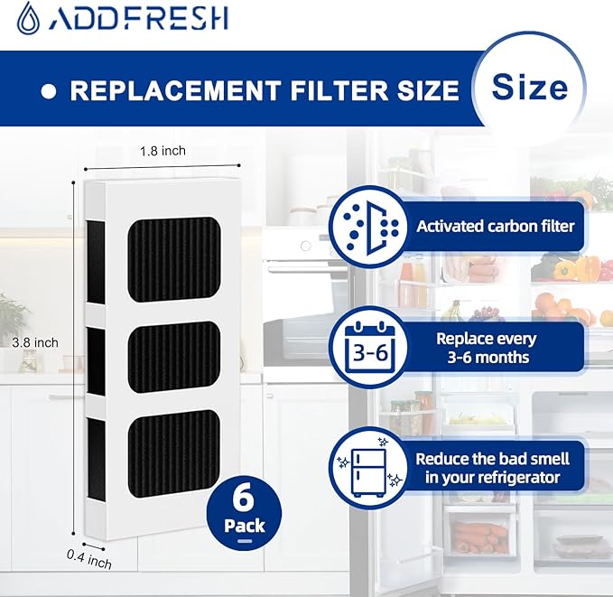 Refrigerator Air Filter Replacement Compatible with Paultra2 Frigidaire PureAir Ultra 2 - Pure Air Ultra 2 - Pureair Ultra ii and Electrolux - Part 242047805 and 5303918847-6 Filters