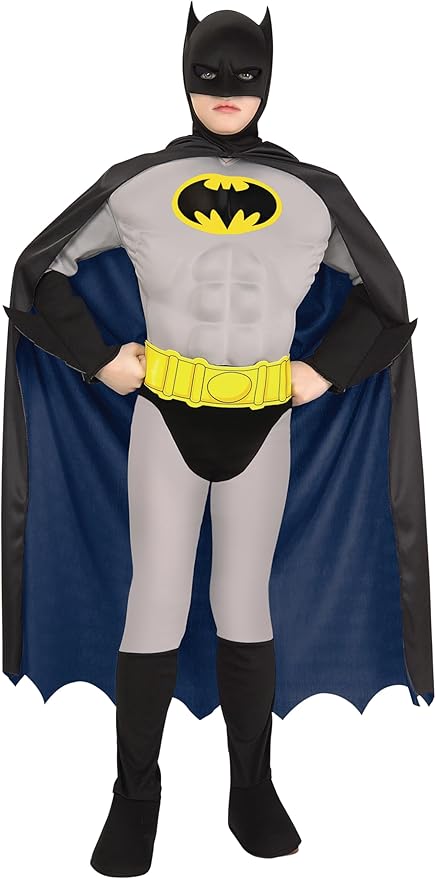 Super DC Heroes Deluxe Muscle Chest The Batman Child's Costume