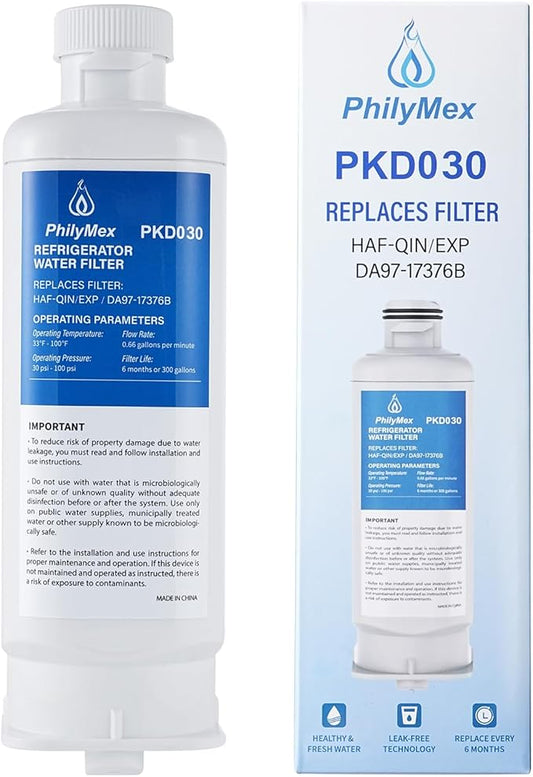(3 Pack) DA97-17376B Water Filter for Sam&sung RF23R6201SR(/AA), RF27T5241SR(/AA), RF27T5501SR(/AA), RF29A9671SR(/AA), RS27T5200SG(/AA), RF29A9771SR(/AA) Replacement.