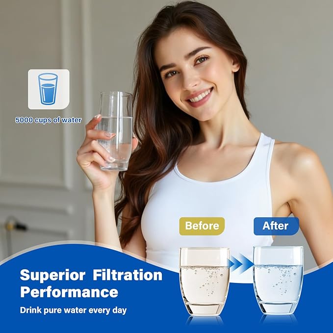 EDRARXD1 Water Filter Replacement Compatible with Whirlpool EDRARXD1, Filter A, EDRARXD1B, 3 Pack