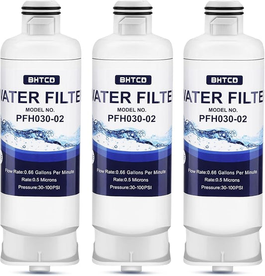 Water Filter for Samsung RF23BB8600QLAA/ RF30BB6600QLAA/ RF30BB660012AA/ RF30BB6200QLAA/ RF29BB8600QLAA/RF29BB860012AA/ RF30BB620012AA Refrigerator Replacement -3PCS