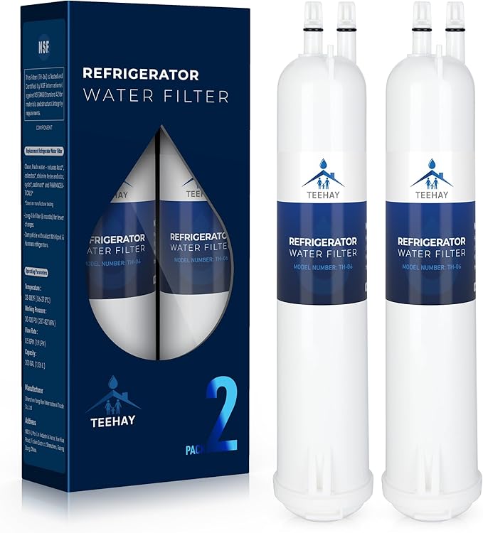 TEEHAY KAD3RXD1 Water Filter 3 Replacement, Compatible with KitchenAid T1RFWB2, KAD3RXD1, KBSD708MPS, KBSD708MSS, KBSD708MBS, KBSD702MPS, KBSD702MSS, KBSD706MPS, 2 Pack