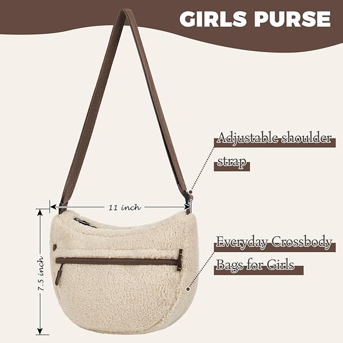 Choco Mocha Girls Crossbody Purse for Kids with Coin Purse | for Kids, for Kids