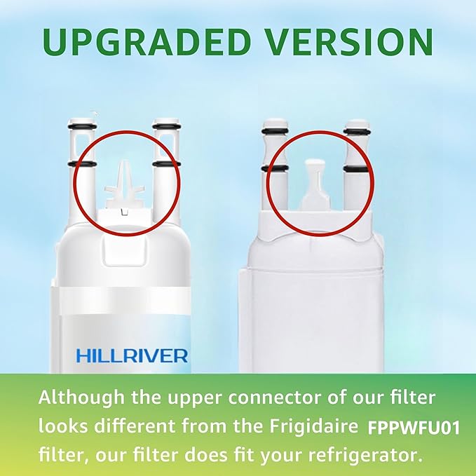 FPPWFU01 EPPWFU01 Water Filter Replacement, Compatible with EPPWFU01 PureAdvantage PWF-1, Frigidaire FPPWFU01 PurePour PWF-1 (3 Count)
