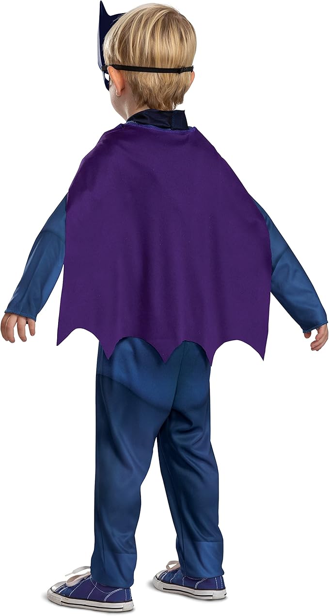 Batwheels Batman Costume for Kids, Official Batwheels Costume Outfit and Headpiece, Size (2T)