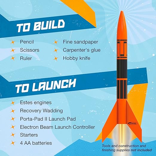 Estes 1751 Bulk Pack of 12 Alpha III Rocket-Building Kits, Beginner Flying-Rocket-Model Kits for Ages 10+