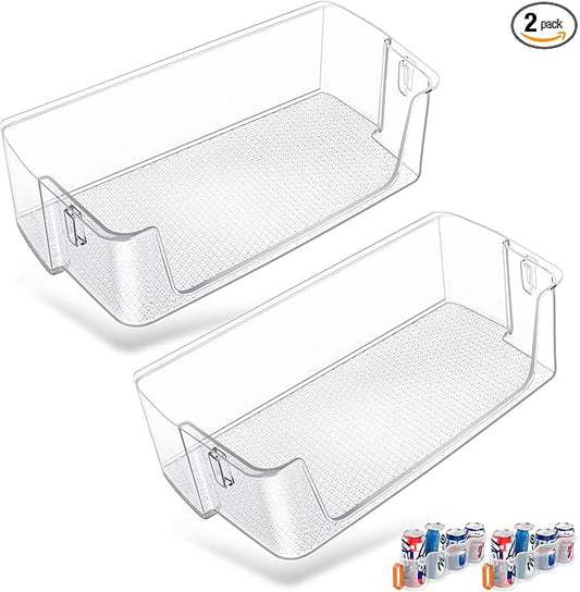 [2 PACK] Upgraded Right Refrigerator Door Bin RF28T5001SR RF28T5021SR RF27T5201SR RF27T5241SR RF28T5101SR RF28T5001SG DA63-09775A DA97-20984A Door Shelf Compatible with Samsung Refrigerator Door Bin
