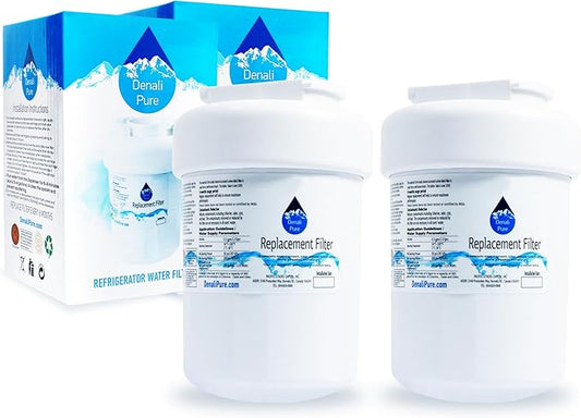 Denali Pure 2-Pack Replacement for GE GSL25JGCCLS Refrigerator Water Filter - Compatible with MWF, MWFP Fridge Water Filter Cartridge