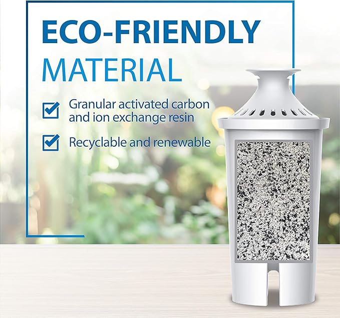 Filterlogic NSF Certified Pitcher Water Filter, Replacement for Brita® Water Filter Pitchers, Dispensers, Classic 35557, OB03, Mavea® 107007 and Amazon Basics® 10-Cup Pitcher (Pack of 3)