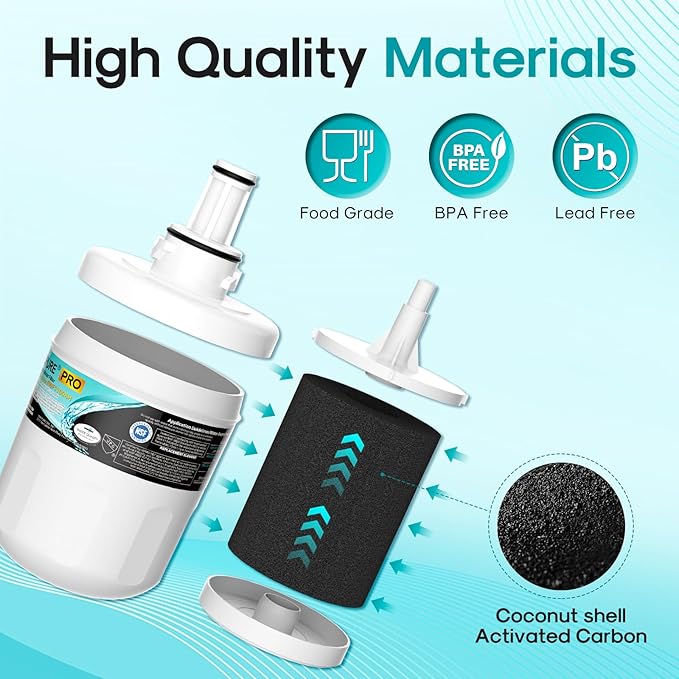 ICEPURE DA29-00003G Remove PFOA&PFOS, NSF/ANSI 401&473&53 Replacement for Samsung DA29-00003A, Aqua-Pure Plus DA29-00003B, HAFCU1, RSG257AARS RF267AERS, HDX-FMS-1 Refrigerator Water Filter, 2PACK