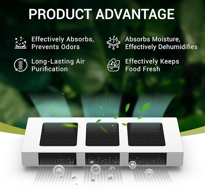 8 PACK Upgrade Refrigerator Air Filter Replacement for Paultra2 Compatible with Frigi-daire Pureair Ultra 2, Pure Air Ultra 2, Pureair Ultra ii and Elec-trolux 242047805, 5303918847, EAP12364179