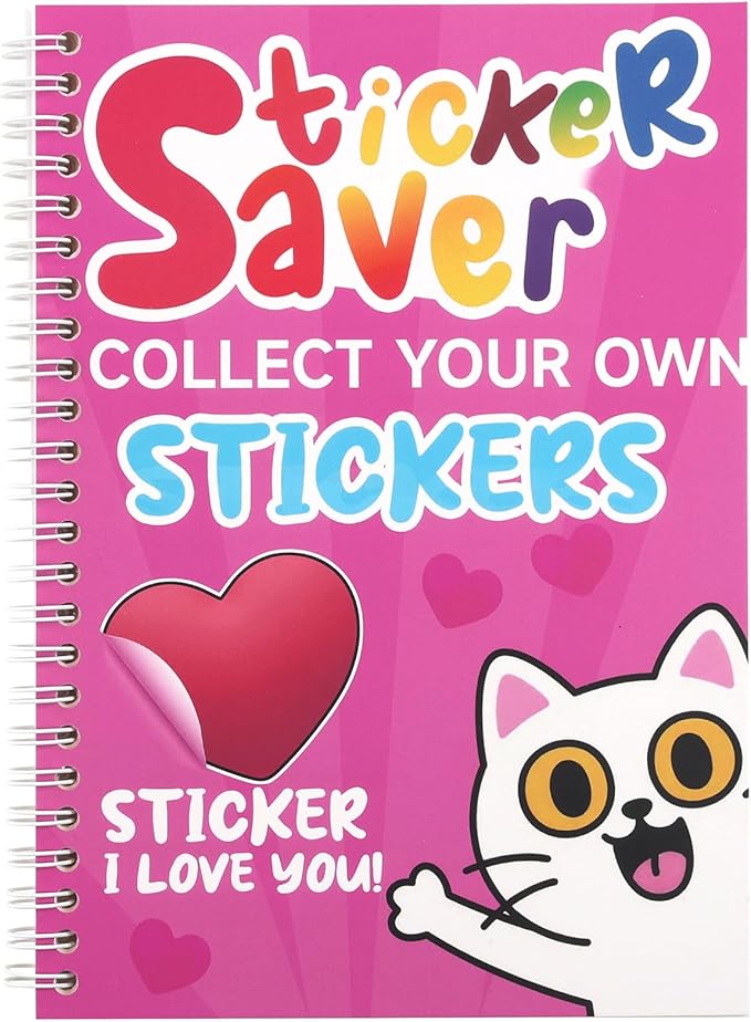 Reusable Sticker Storage Book Collecting Album Stickers Organizer Book A5 Size 40 Sheets Release Paper for Stickers Holder Collection