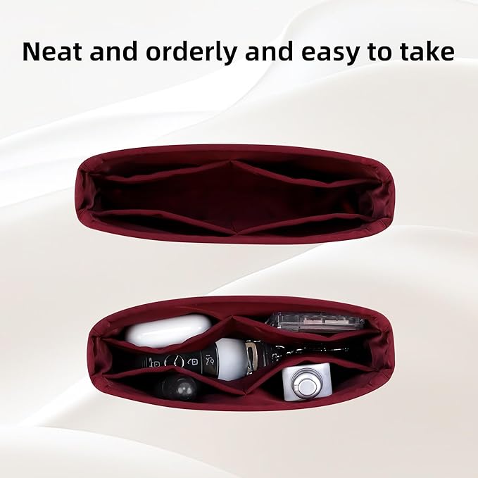 DGAZ Purse Organizer Insert，Silk Bag Organizer，Luxury Handbag & Tote Shaper Fits Chanel CF Bags