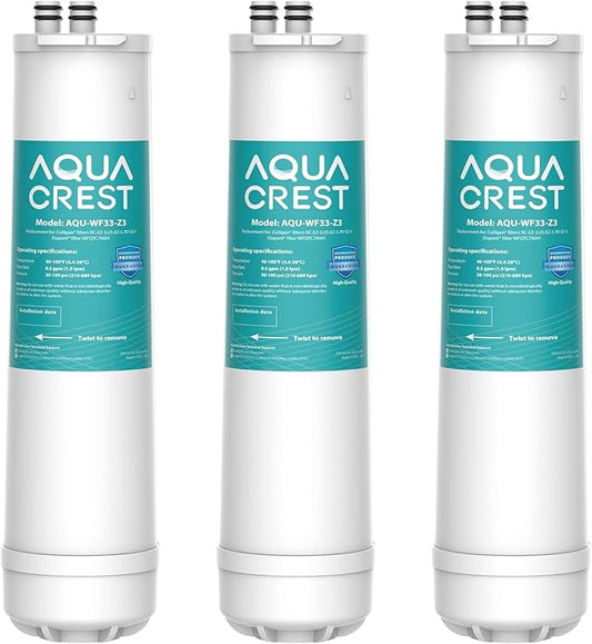 AQUACREST RC 3 EZ-Change Premium Under Sink Water Filter, Replacement for all Culligan EZ Change Water Filter Systems, Including RC-EZ-3, IC-EZ-3, US-EZ-3, RV-EZ-3, RC-EZ-1, RC-EZ-4, 200