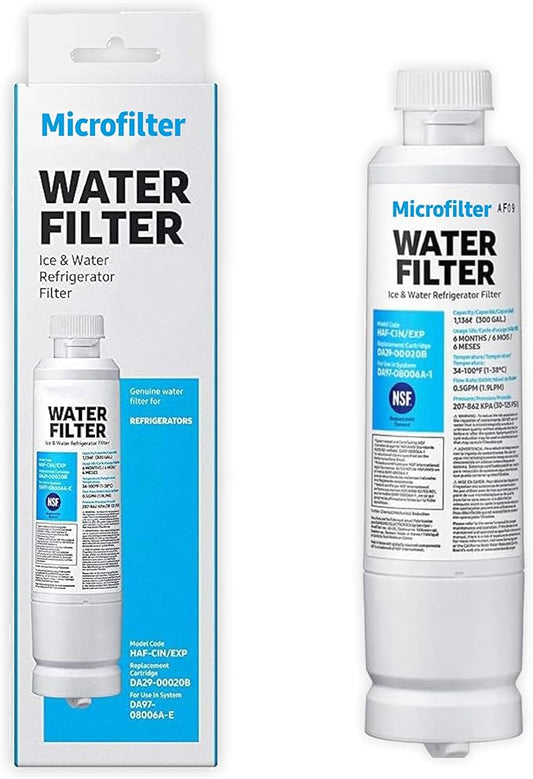 HAF-CIN/EXP DA29 Water Filter Replacement – Compatible with DA29-00020B – Carbon Block 99% Contaminant Reduction – Fresh Water & Ice – 6 Month Life 1 PACK