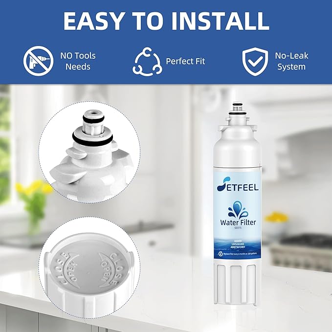 ADQ736134 Refrigerator Water Filter Replacement for LG LSXS26326S, LSXS26366S, ADQ73613401, LT800P, ADQ73613402, Kenmore 9490, 469490, LMXC23746S, 2 Pack SETFEEL