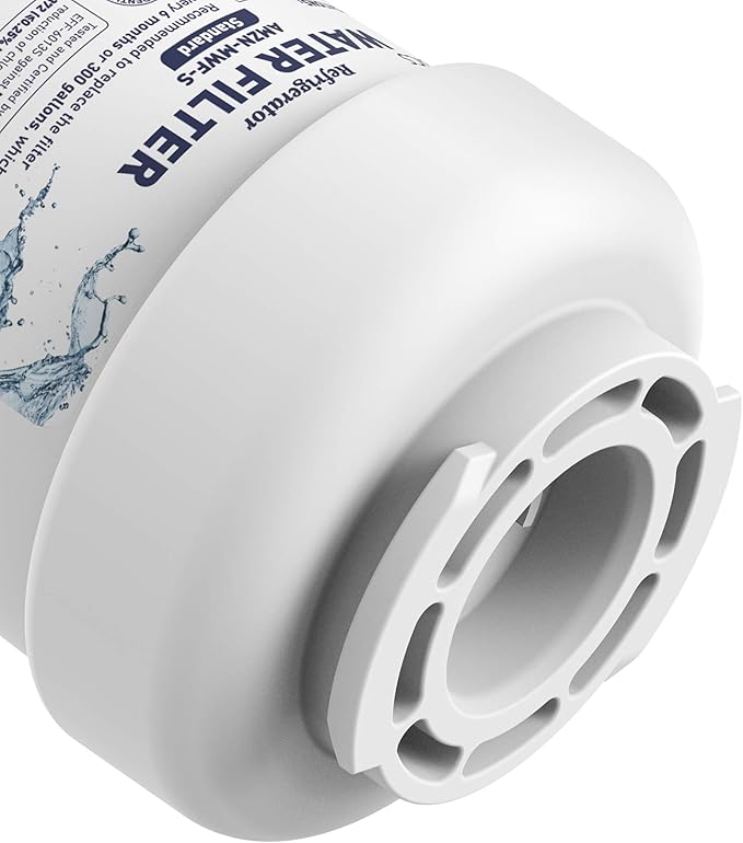 Amazon Basics Replacement Water Filter Cartridge Compatible with GE MWF Refrigerator, NSF Certified, 3-Pack