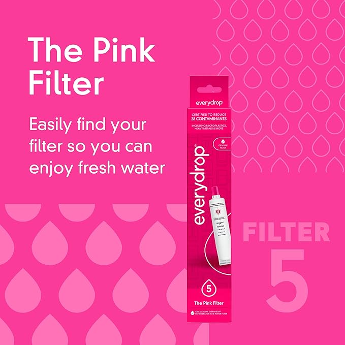 everydrop by Whirlpool Ice and Water Refrigerator Filter 5, EDR5RXD1, Single-Pack