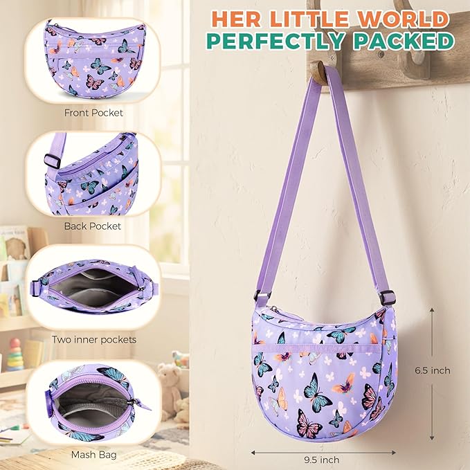 Choco Mocha Girls Crossbody Purse for Kids with Coin Purse | for Kids, for Kids