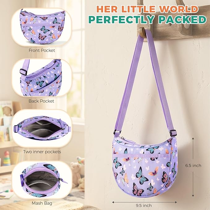 Choco Mocha Girls Crossbody Purse for Kids with Coin Purse | for Kids, for Kids