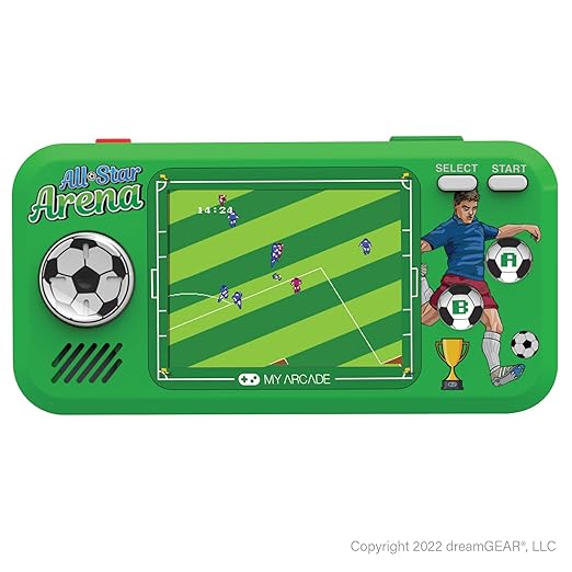 My Arcade All Star Arena Pocket Player- Sports Game Console with 307 Retro Games, Basketball, Soccer, Baseball