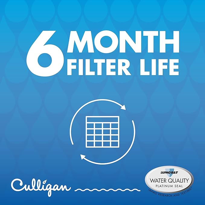 Culligan CUL1000 Refrigerator Water Filter | Replacement for LG Water Filter (LT1000) | Replace Every 6 Months | Pack of 1