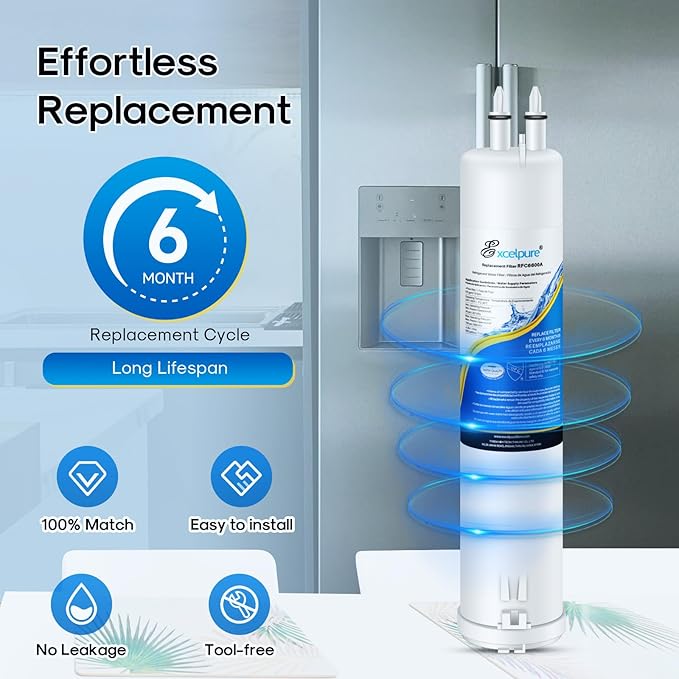 EXCELPURE EDR3RXD1 Compatible with Everydrop® Filter 3, 4396841, 4396710, Kenmore 46-9083, 46-9030, 9030, 9083, KAD3RXD1, WHR3RXD1 Refrigerator Water Filter, 3PACK