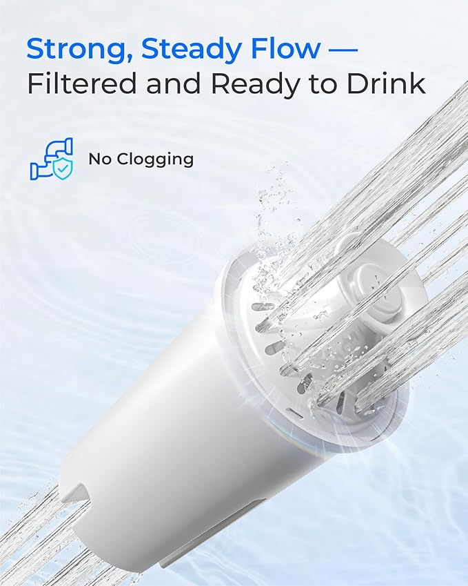 Waterdrop Replacement for Brita® Filters, Pitchers, Dispensers, NSF Certified Pitcher Water Filter, Brita® Classic OB03, Mavea® 107007, 35557, and More, 6 Month Supply, Pack of 3