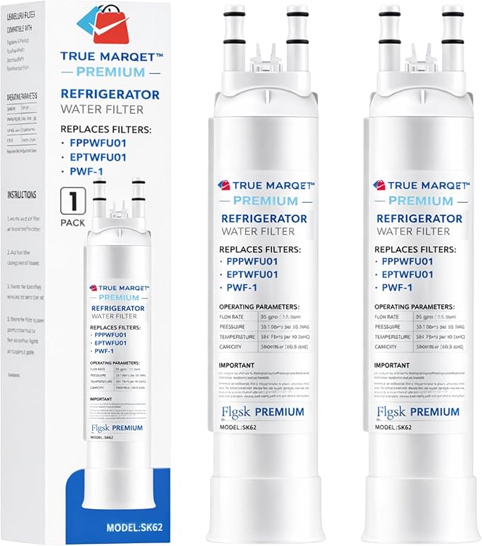 FPPWFU01 Water Filter Replacement for Frigidaire FPPWFU01 Water Filter Compatible with PurePour PWF-1, Electrolux EPPWFU01 PureAdvantage PWF-1 1 Pack NEW