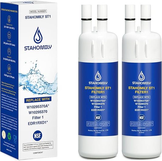 9081 Water Filter Replacement for Kenmore, 46-9081, 46-9930, P4RFWB, P8RFWB2L, Compatible with Whirlpool, Everydrop Filter 1, W10295370a, WHR1RXD1, 2 PACK