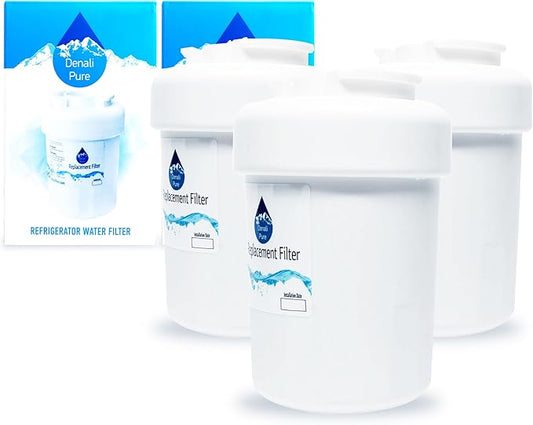 3-Pack Replacement for General Electric GSHF6LGBCHBB Refrigerator Water Filter - Compatible with General Electric MWF, MWFP Fridge Water Filter Cartridge