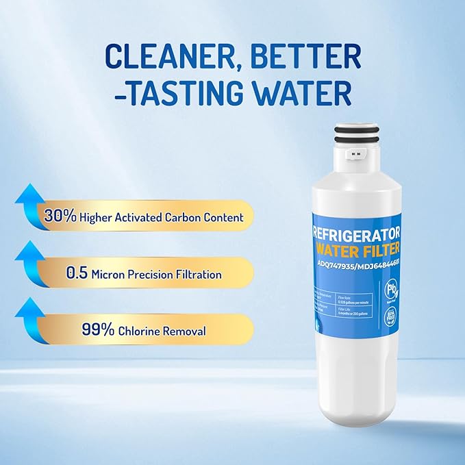 LT1000P ADQ747935 Water Filter Compatible with LG® LT1000P®/PC/PCS,MDJ64844601,Replacement for Kenmore Elite 46-980,ADQ74793501,LT1000PC,ADQ74793502, LMXS28626S, LMXC23796S | 4pack | Zypxsyxgb