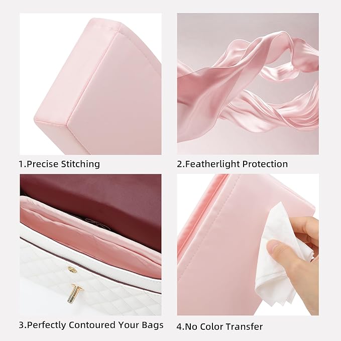 DGAZ Purse Organizer Insert，Silk Bag Organizer，Luxury Handbag & Tote Shaper Fits Chanel CF Bags