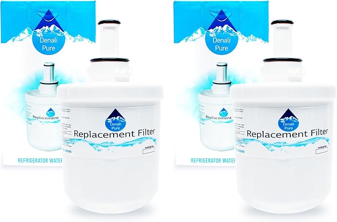 2-Pack Replacement for Samsung RF266AEPN Refrigerator Water Filter - Compatible with Samsung DA29-00003G, Samsung DA29-00003B, Samsung DA29-00003A Fridge Water Filter Cartridge